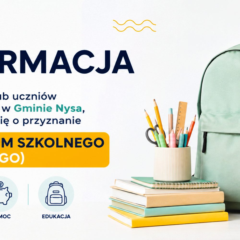 Wnioski o stypendium szkolne dla uczniów z gminy Nysa
